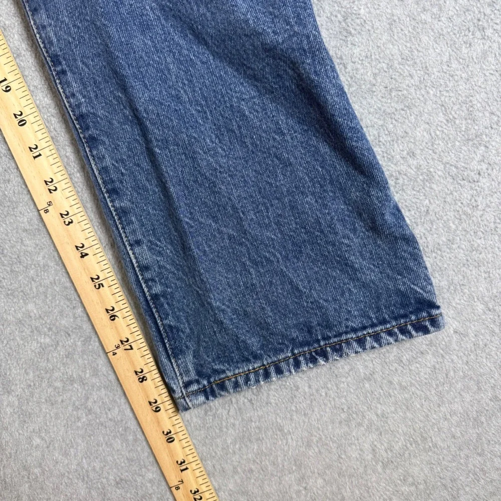 Y2K Levi's Jeans Mens Blue 501 Original Fit Distressed Straight Leg Denim 29x30